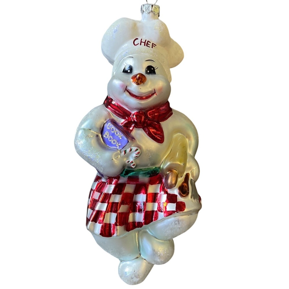 Christopher Radko FROSTY SHAKE &‎ BAKE Ornament 6" CHEF 00-039-0